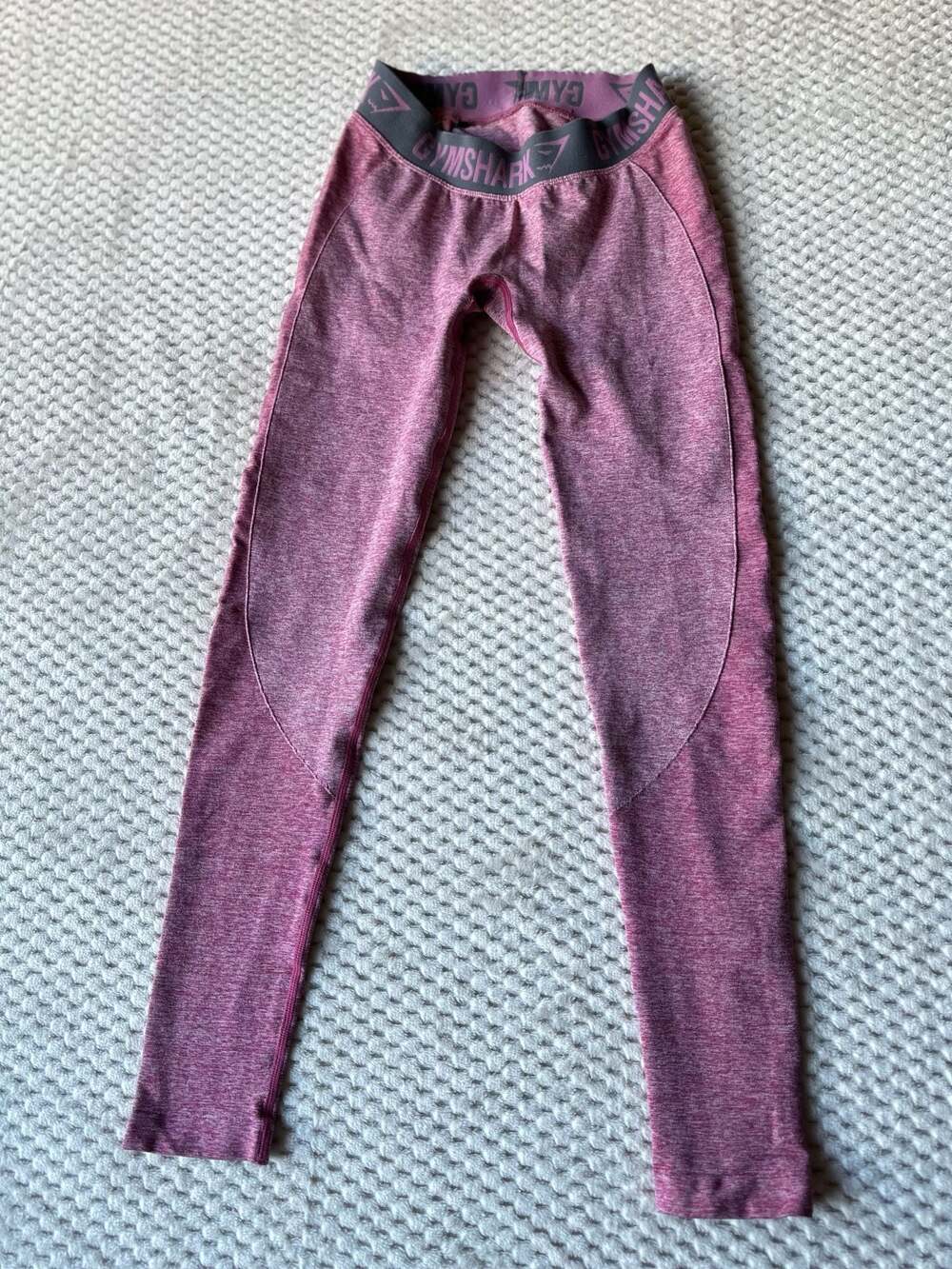 Gymshark Flex Seamless Leggings in Beet Marl/Chalk Pink